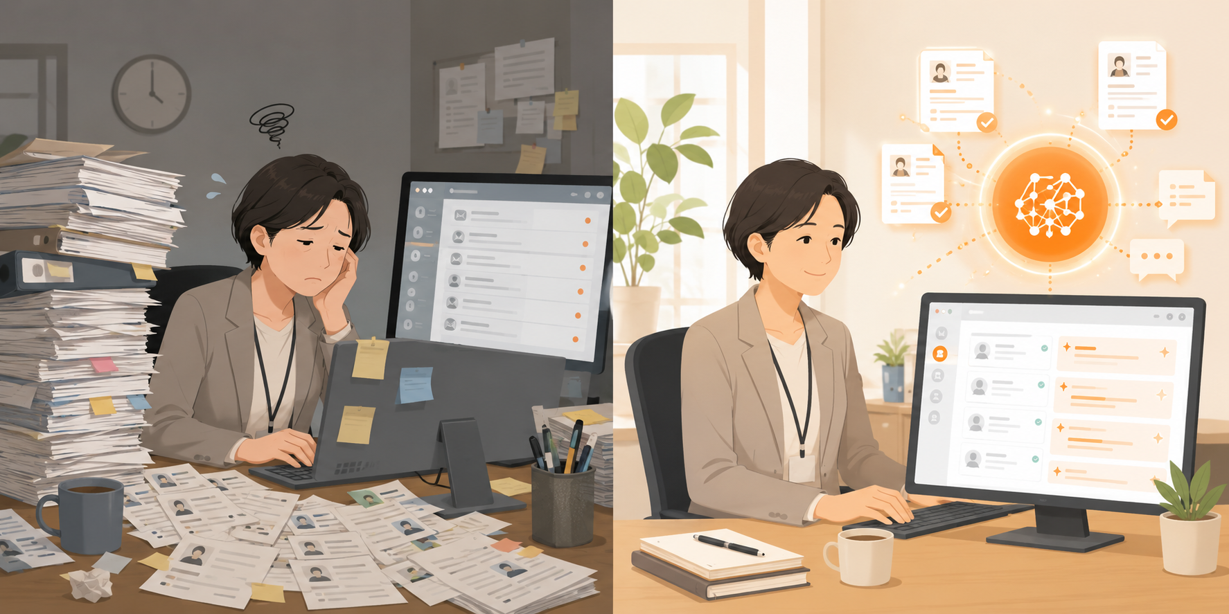 採用業務の Before/After
